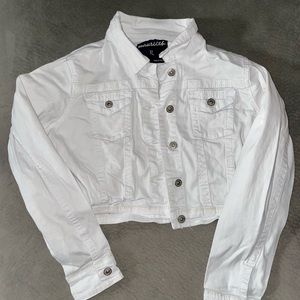 White denim coat Maurice’s brand XL